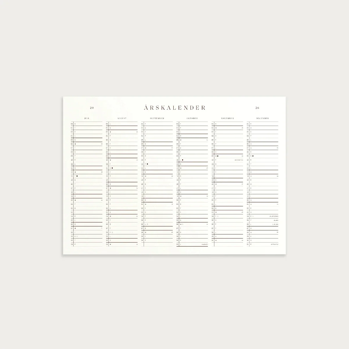 Annual Calendar 2026 - Image 3