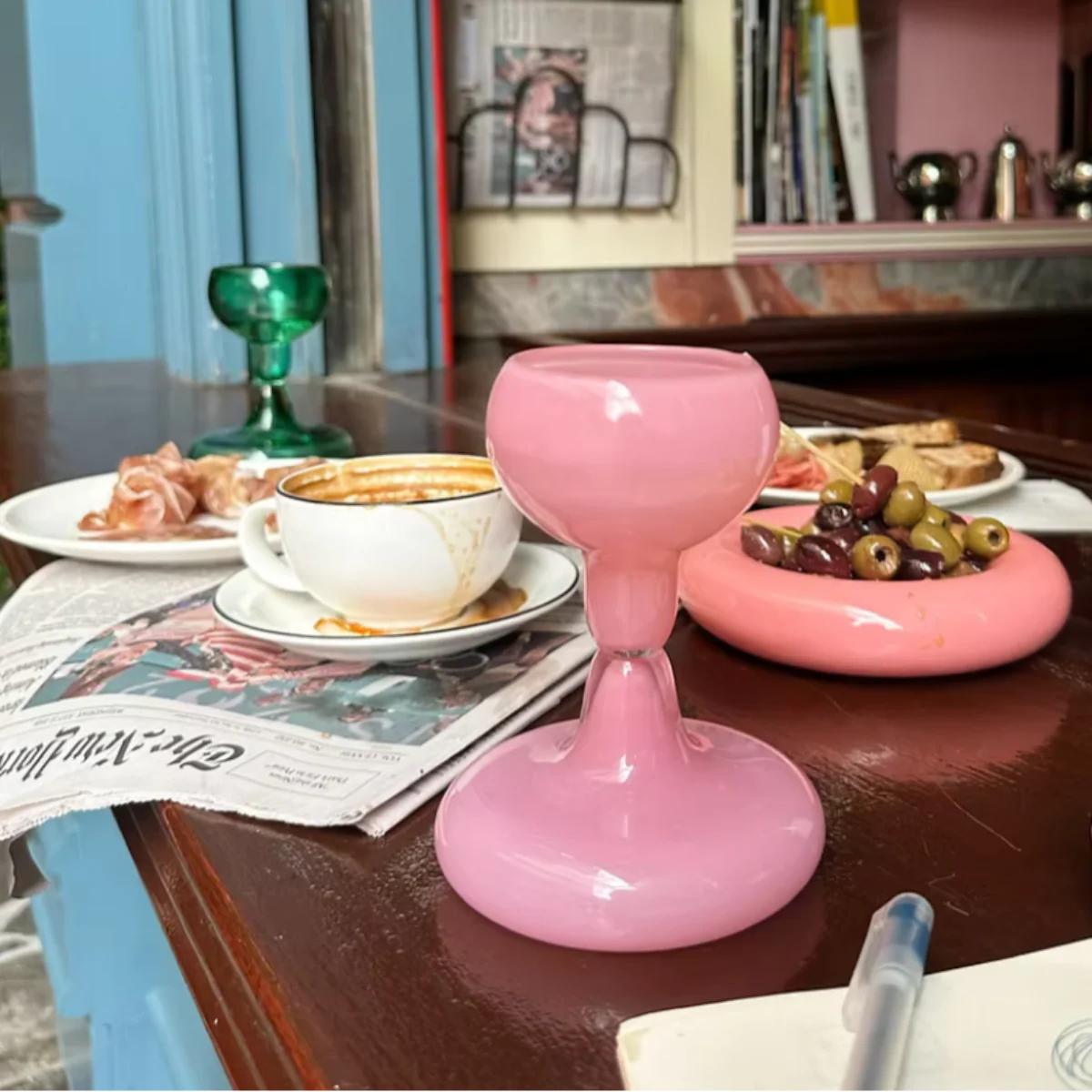 Chunky Wine Glass // Pink - Image 2