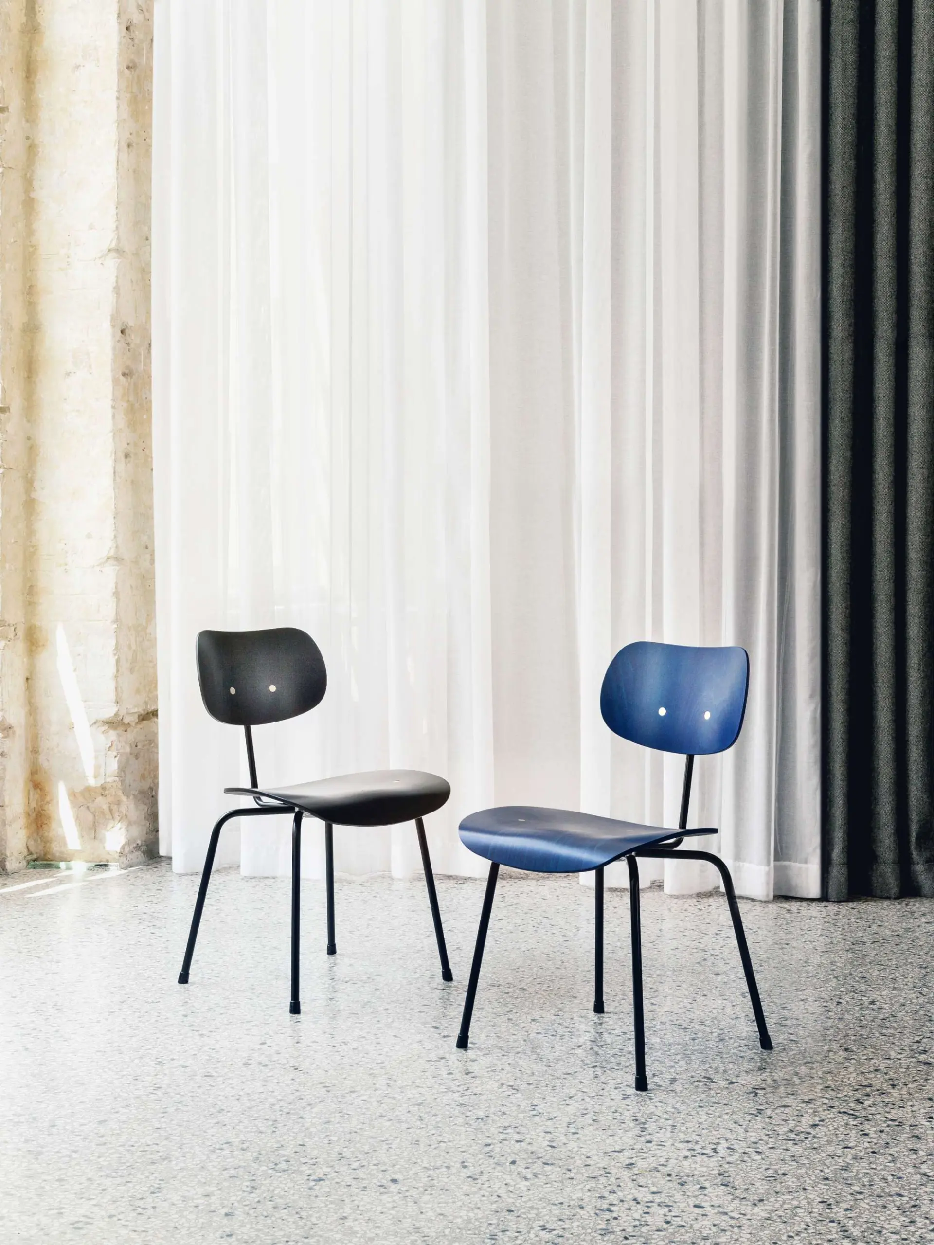 Eiermann SE 68 Dining Chair // Cobalt Blue - Image 3