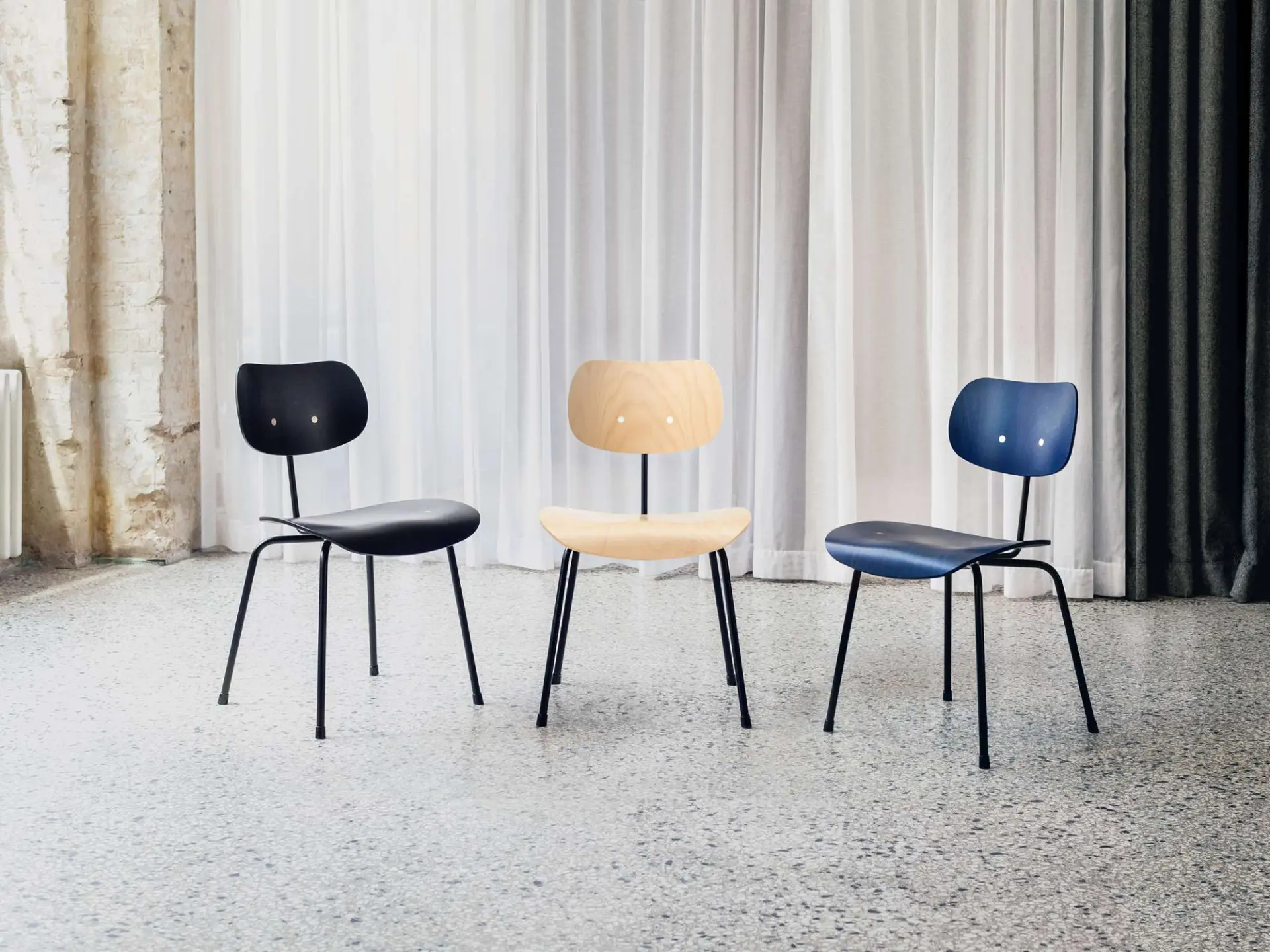 Eiermann SE 68 Dining Chair // Cobalt Blue - Image 4