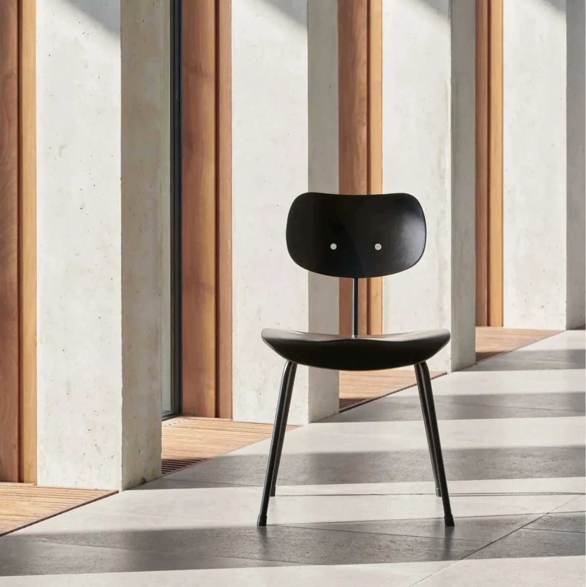 Eiermann SE 68 Dining Chair // Black - Image 4