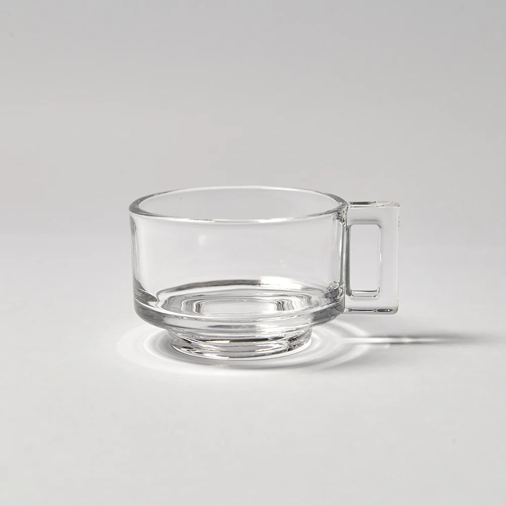 Glass Cup w. Saucer - Image 3
